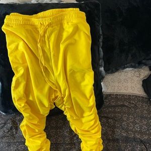 Ladies stacked joggers